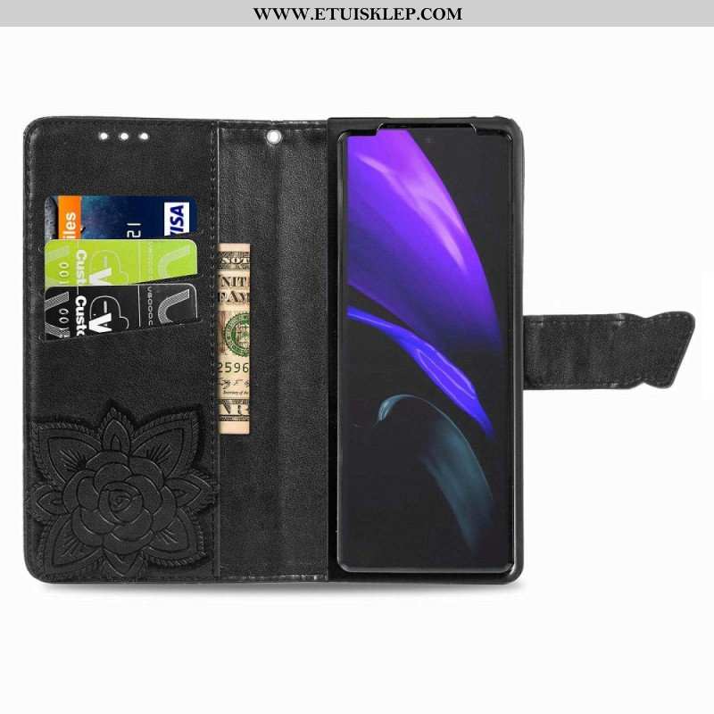 Etui Folio do Samsung Galaxy Z Fold 4 Gigantyczny Motyl